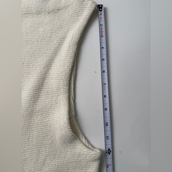 Free People Ottoman Sweater Off White Sleeveless Tunic Ivory Cream Excellent SM. - Picture 10 of 11